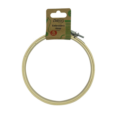 Darnn 6" Embroidery Hoop Bamboo, Bamboo Hoop for Craft