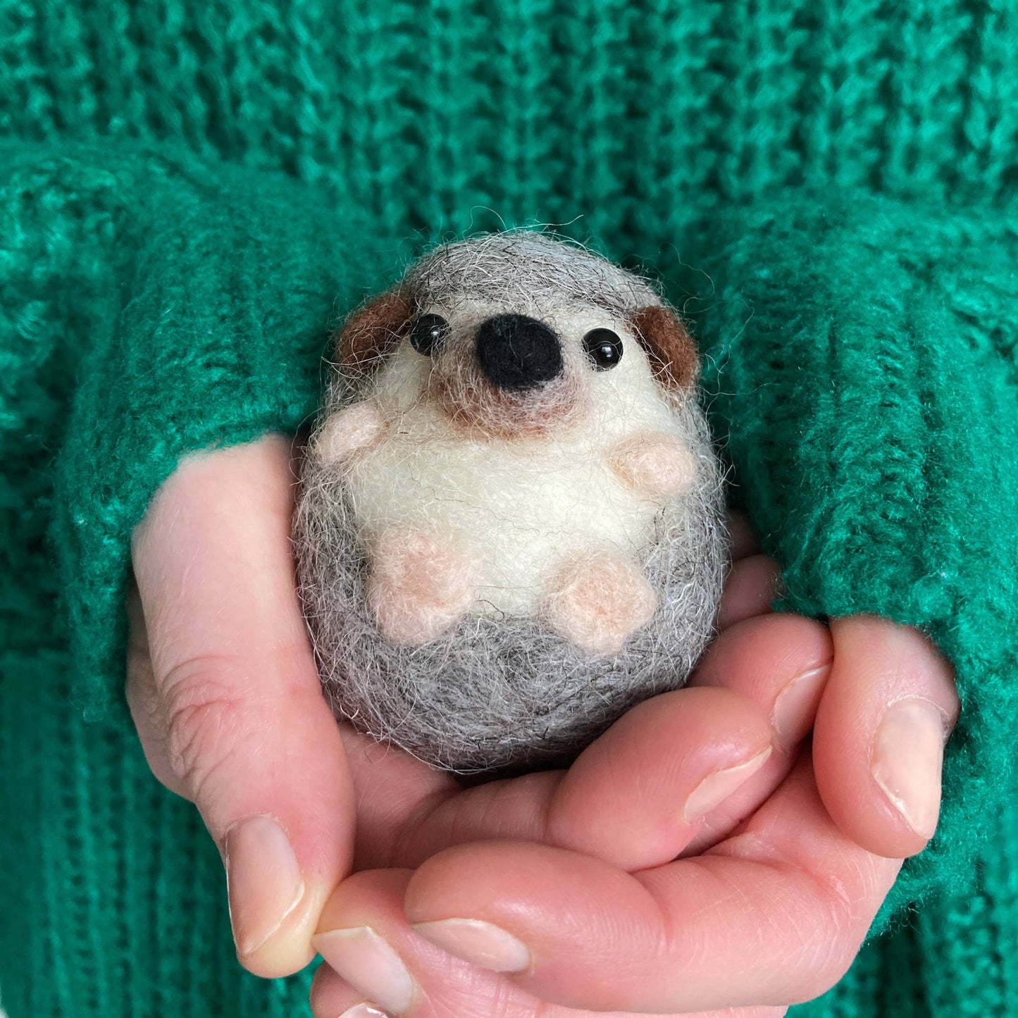 Needle Felting Kit, Hedgehog, Beginners, Creative Gift Idea