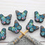 Blue Floral Butterfly Stitch Stoppers