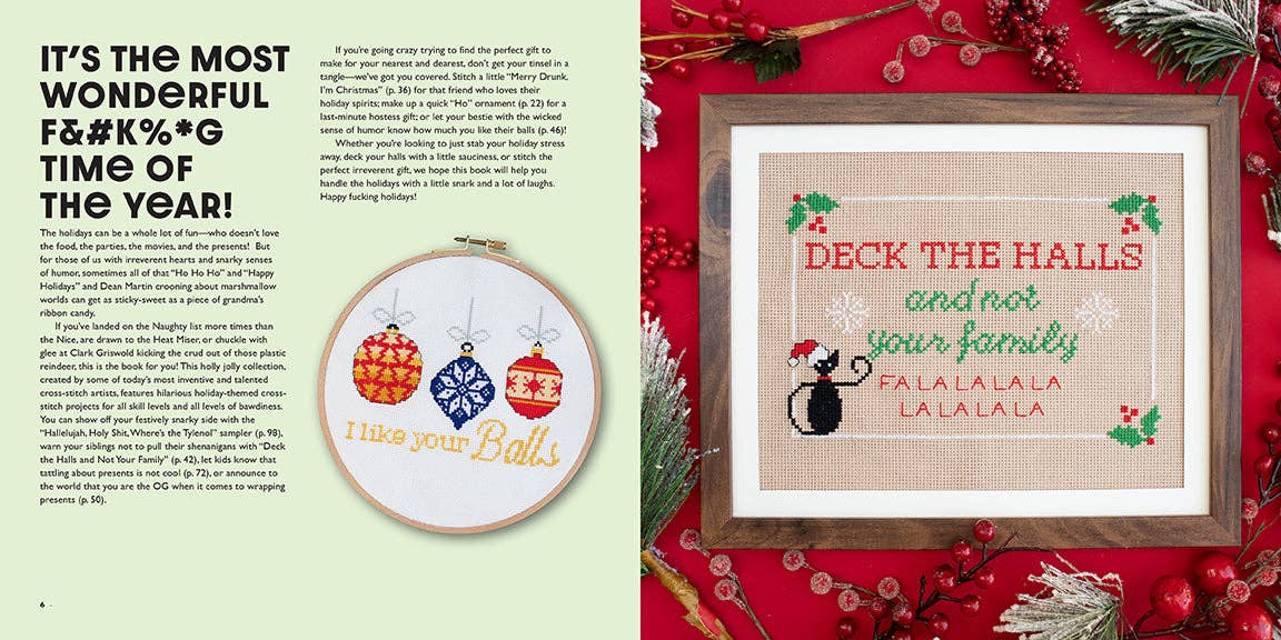 Festive As F*ck: Cross-Stitch for the Holidays!