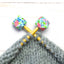 Blue Floral Hexagon Stitch Stoppers (SMALL)