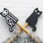 Skeleton Cat Stitch Stoppers