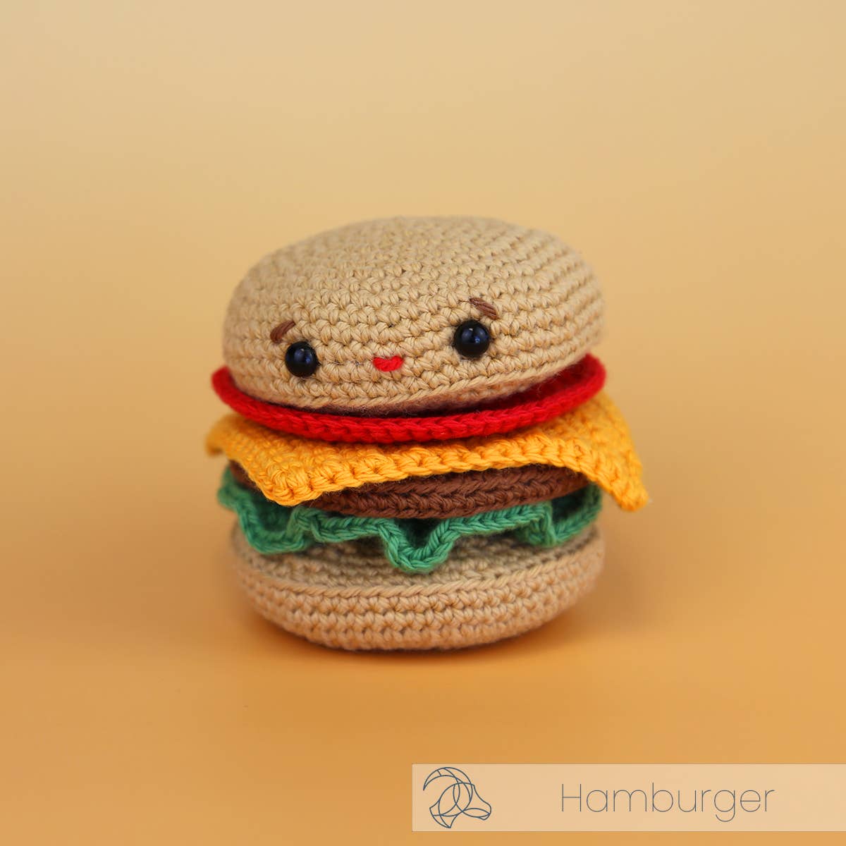 Hamburger Bag Charm Crochet Kit