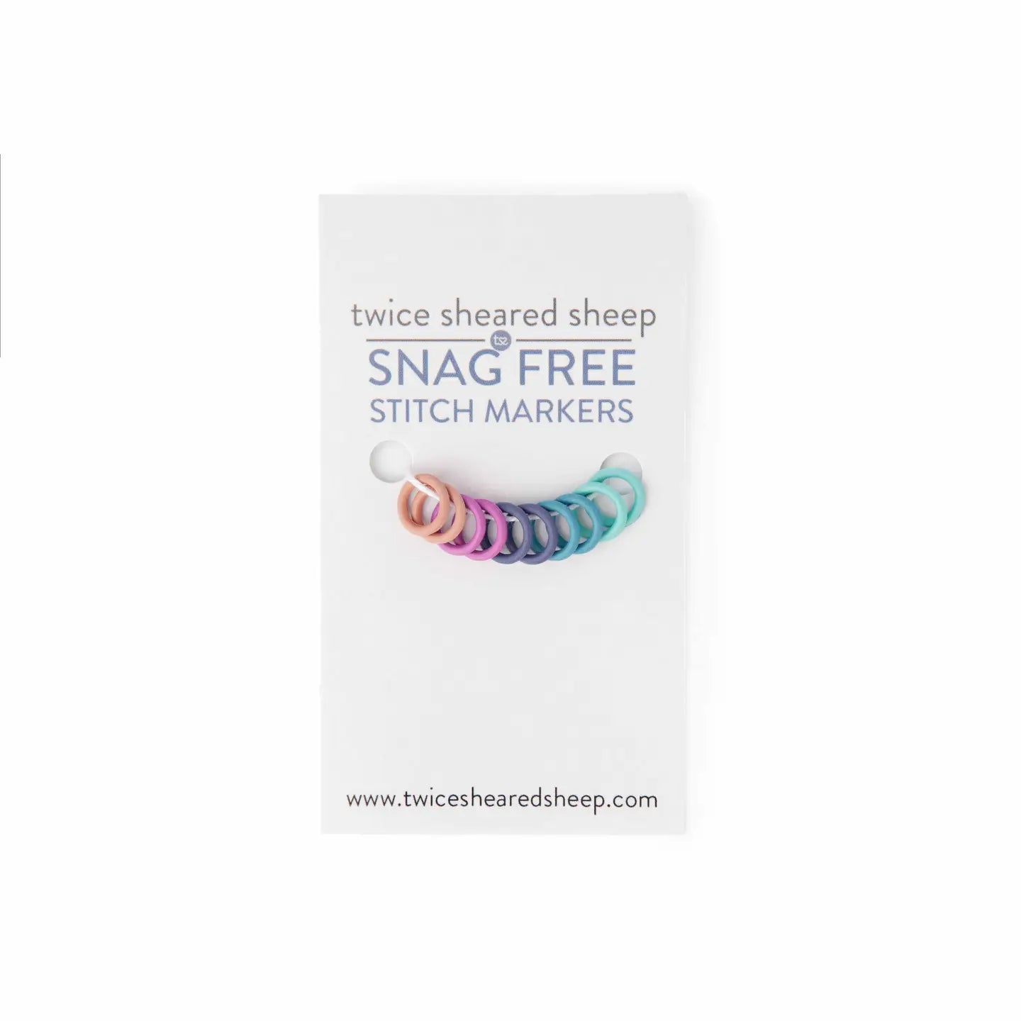 Simple Ring Stitch Markers - Rainbow