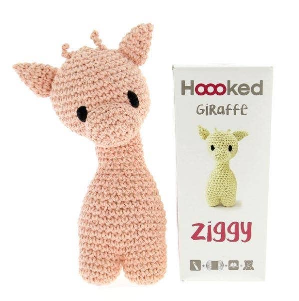 DIY Crochet Kit Giraffe Ziggy Eco Barbante Apricot