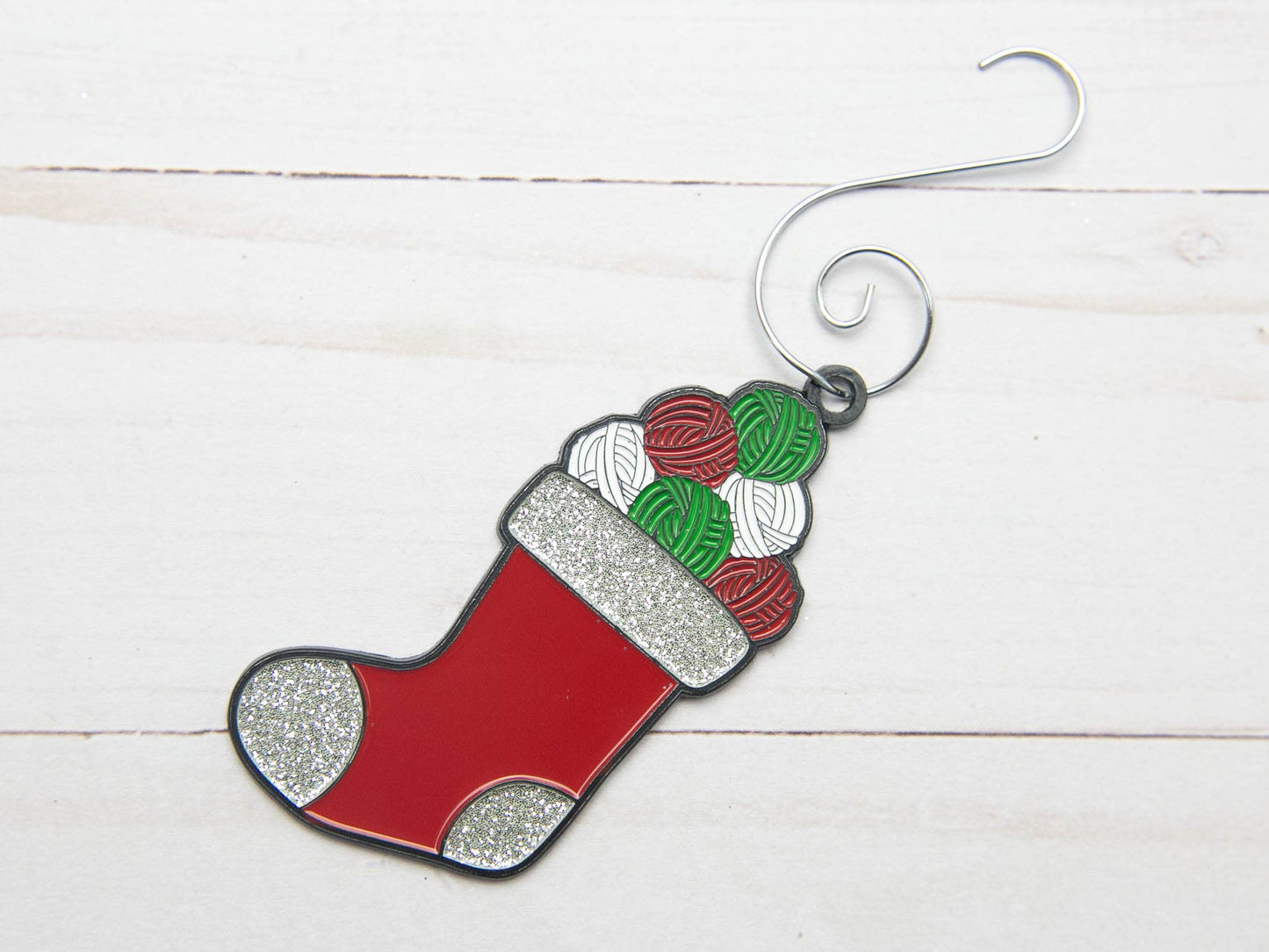 Yarn Stocking Christmas Ornament