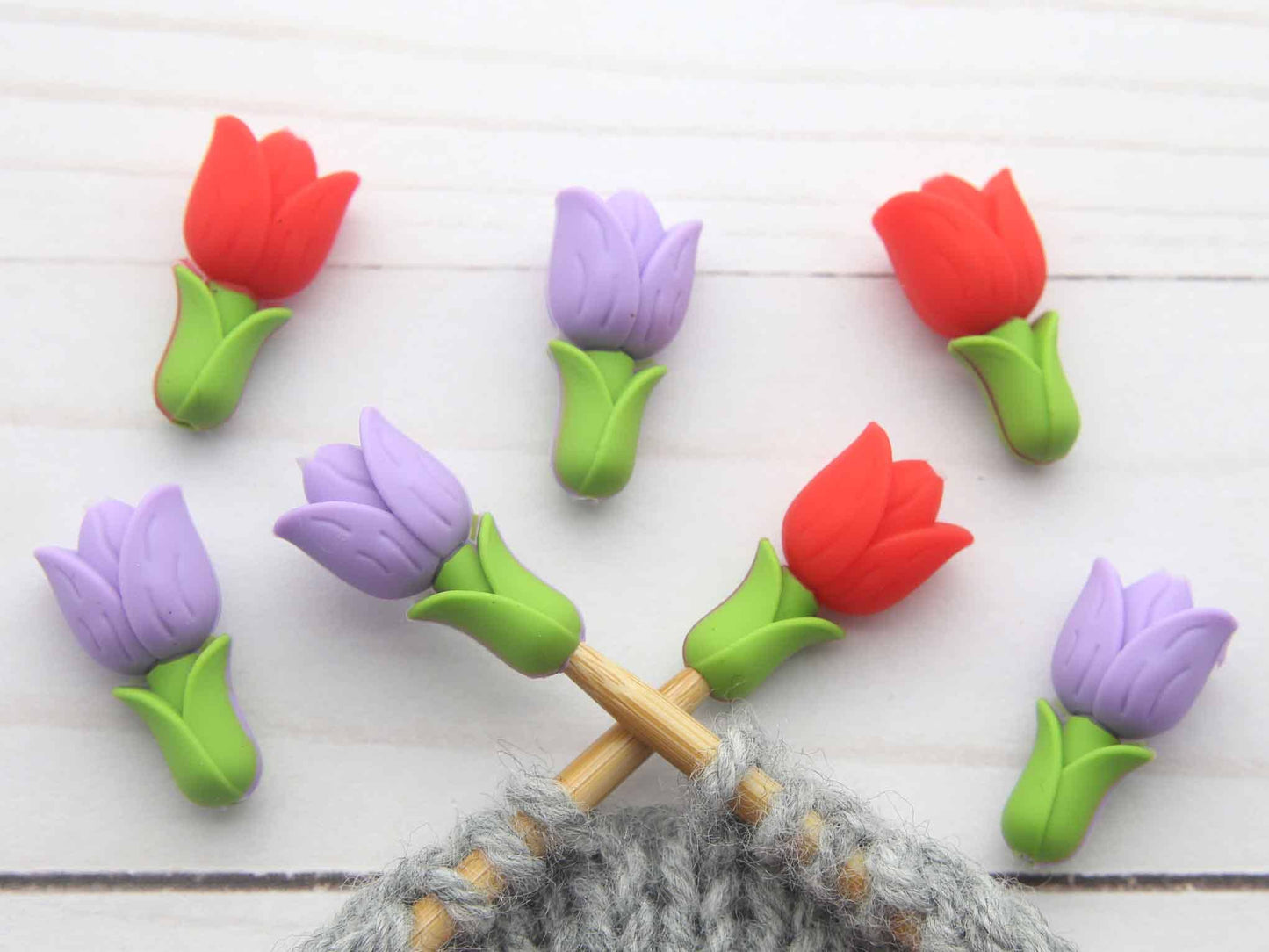 Colorful Tulip Stitch Stoppers
