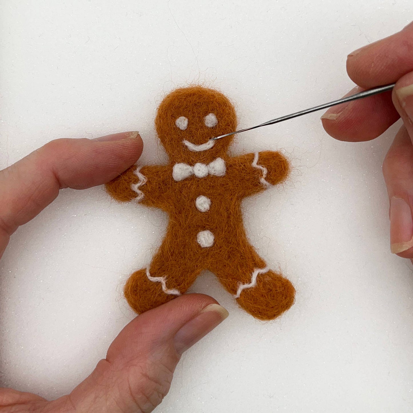 Gingerbread Ornament Needle Felting Kit