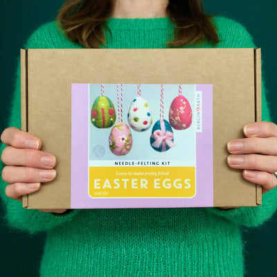Needle Felting Kit - Easter Eggs - Create Your Own Hanging E
