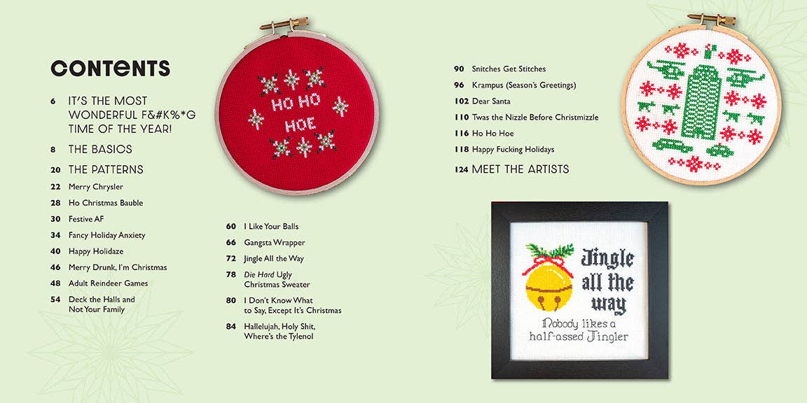 Festive As F*ck: Cross-Stitch for the Holidays!