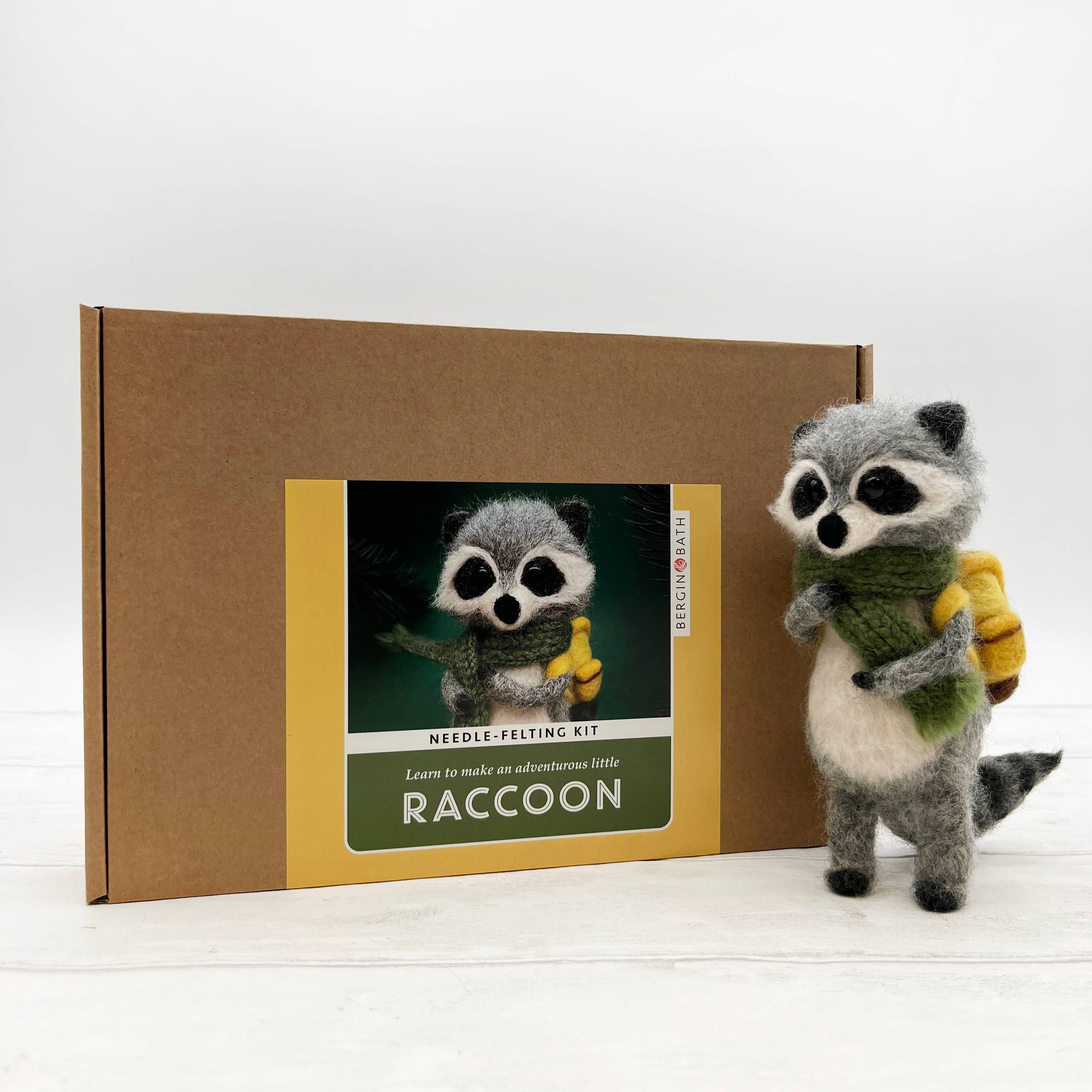 DIY Needle Felt Raccon Kit ☆ Ethically Sourced Wool – Weave & Wander ...