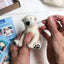 Needle Felting Kit - Polar Bear - make your own polar bear.