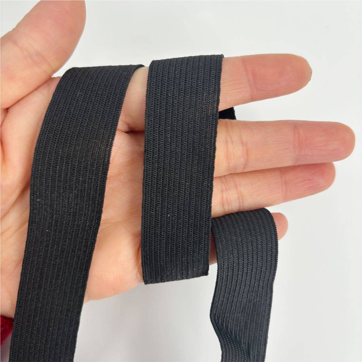 Darnn Black Elastic (20mm x 4meters),Stretchable Flat Band