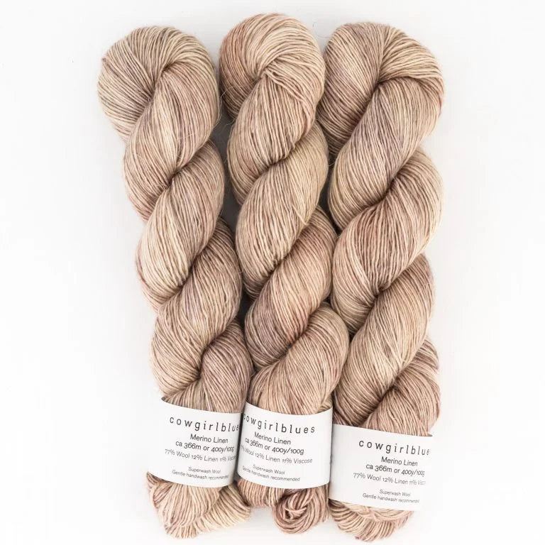 Merino Linen Fingering Weight by cowgirlblues