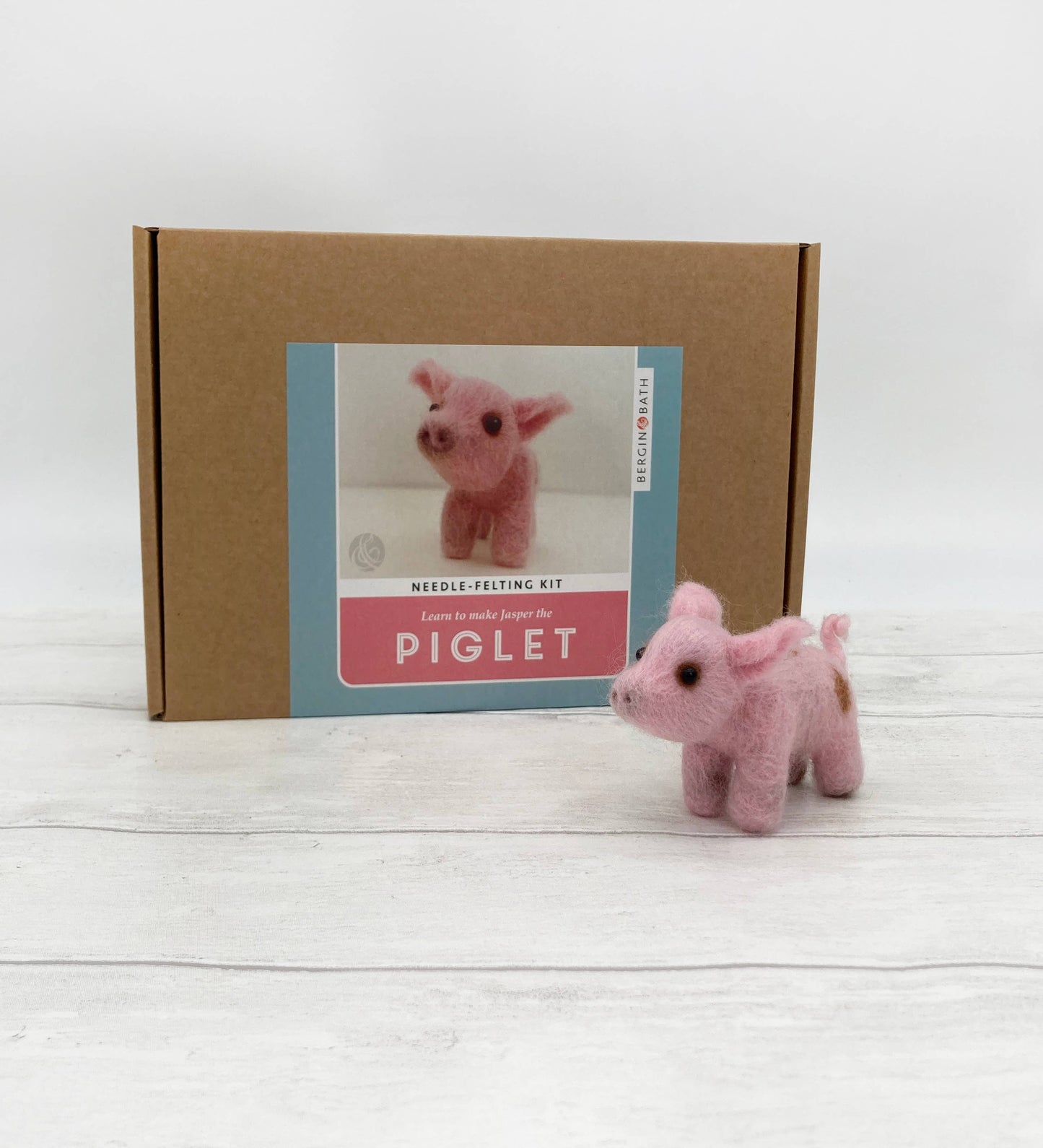 Mini Piglet Needle Felting Kit