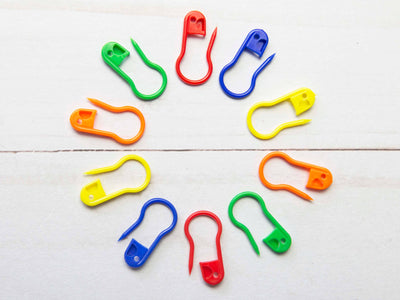Open Locking Bulb Stitch Markers Plastic | Knitting Notions