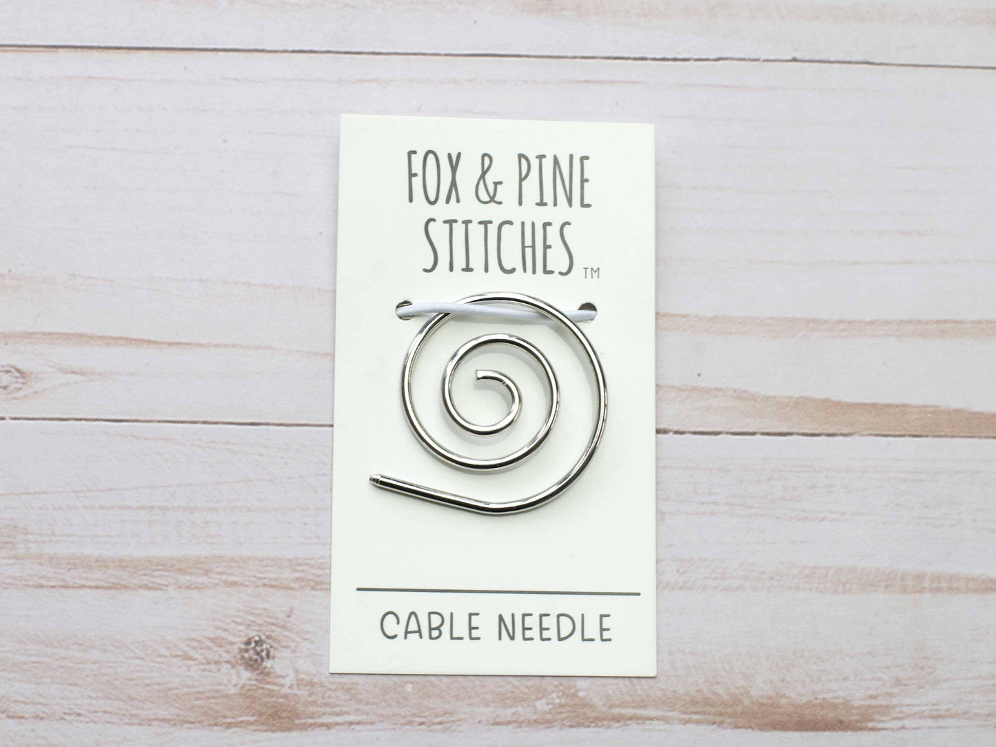 Silver Spiral Cable Needle | Knitting Notions Tools