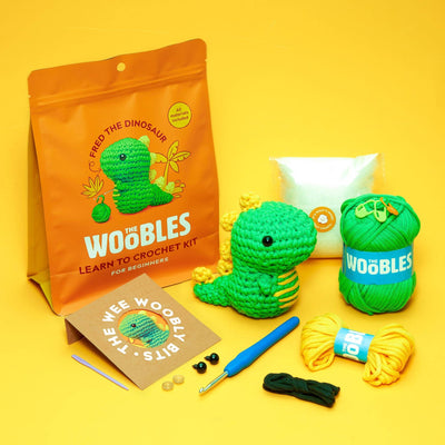 Woobles Fred the Dinosaur Beginner Crochet Kit