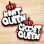 Crochet and Knit Queen Stickers