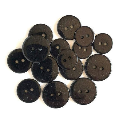 Onyx Glitter Buttons
