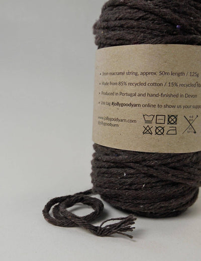 Dartmouth Brown 3mm Macrame String (50m)