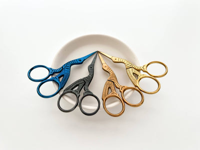 Embroidery stork scissors, small bird scissors