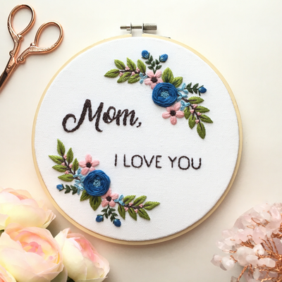 Spring Wreath Embroidery Kit