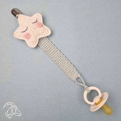 DIY Crochet Kit - Pacifier Clip Star