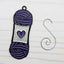 Purple Yarn Skein Christmas Ornament Knitting Ball Crochet