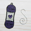 Purple Yarn Skein Ornament