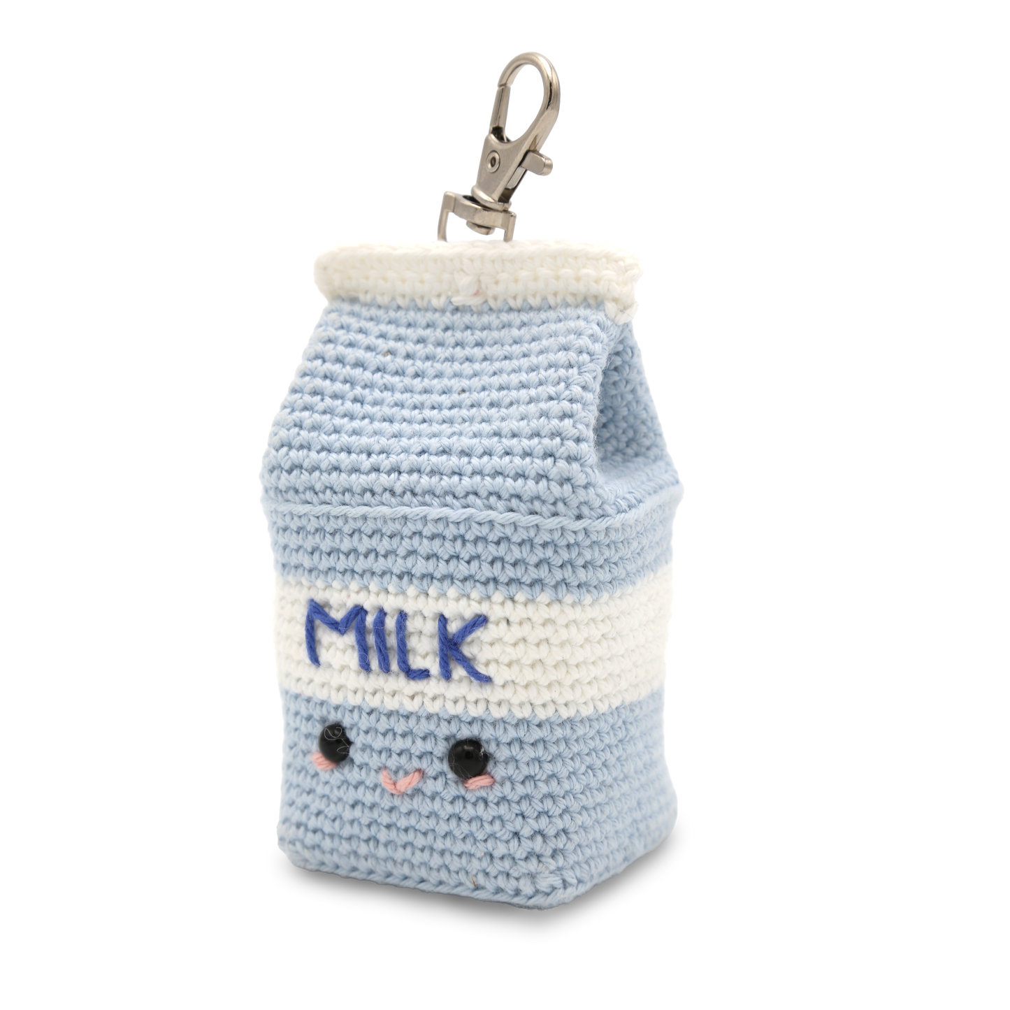 Milk Carton Bag Charm Crochet Kit
