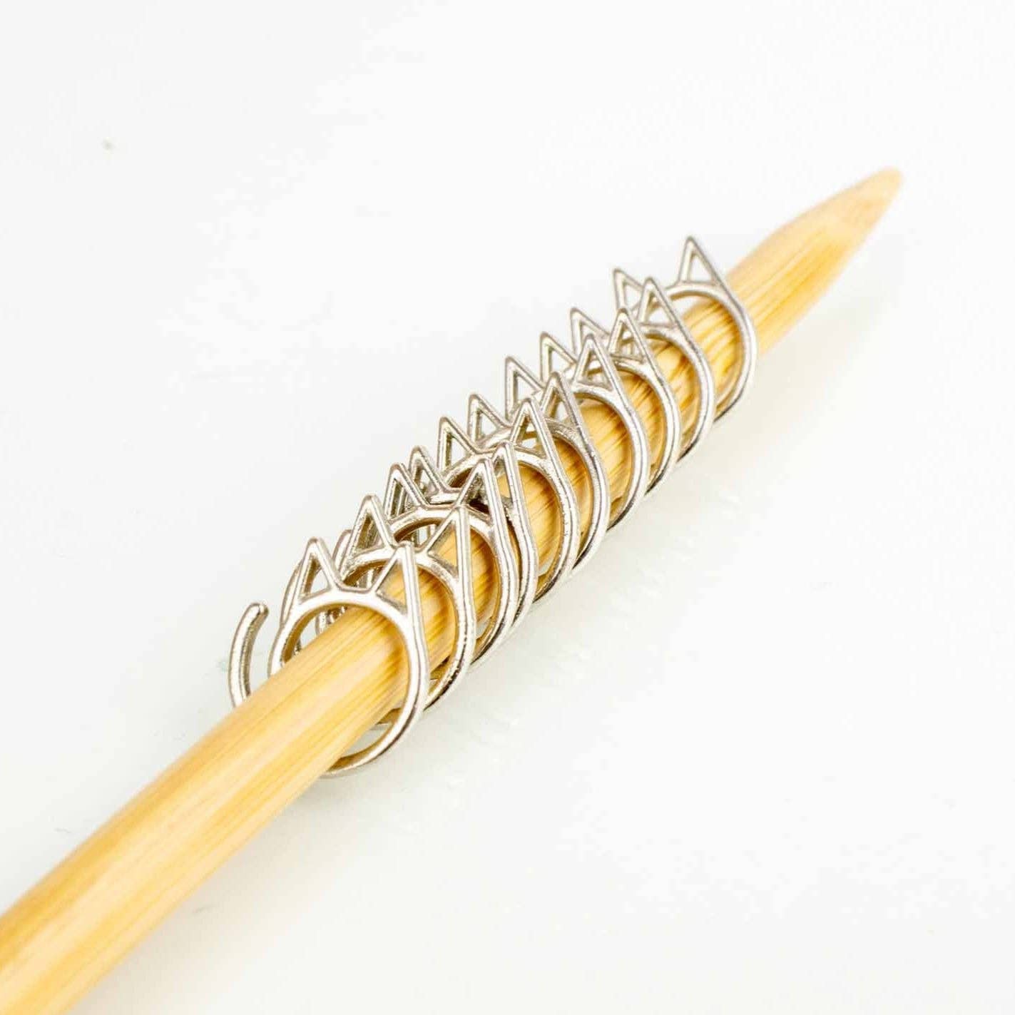 Gold Cat Stitch Markers