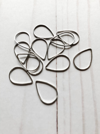 10 - Medium Teardrop Droplet Stitch Markers - Set of 10