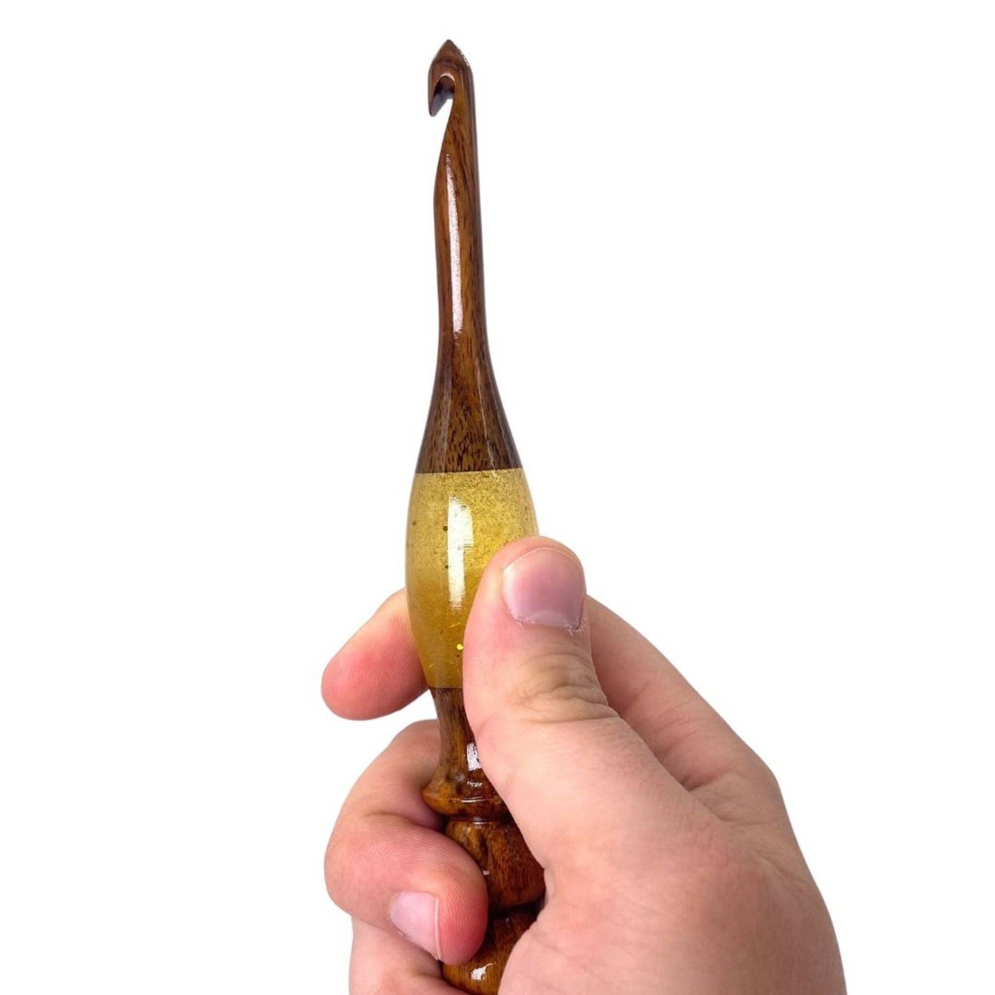 Sparkle Rosewood Crochet Hook