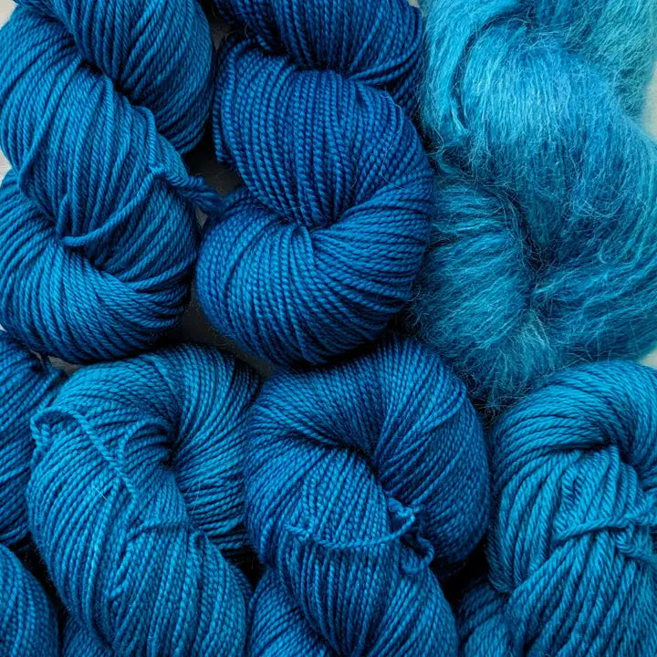 Ginger Needle Glacier Fingering ⟡ California Hand Dye