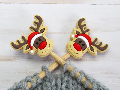 Festive Rudolph | Stitch Stoppers Point Protectors Yarn