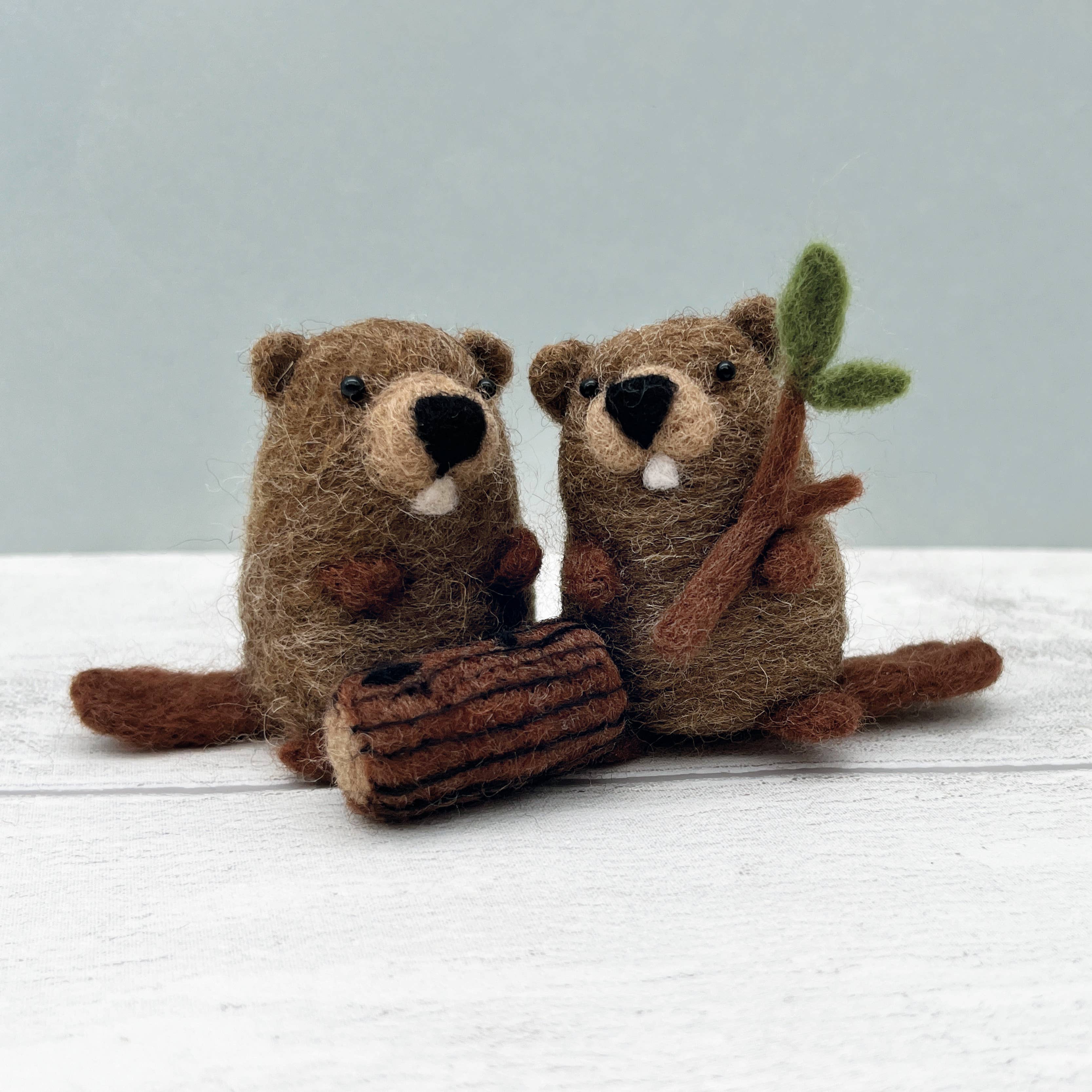 DIY Needle Felt Beaver Kit ☆ Ethically Sourced Wool – Weave
