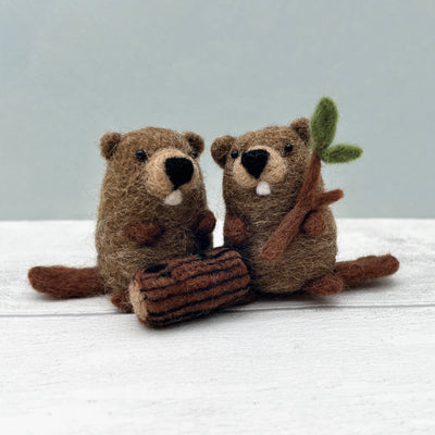 Needle Felting Kit - Beavers