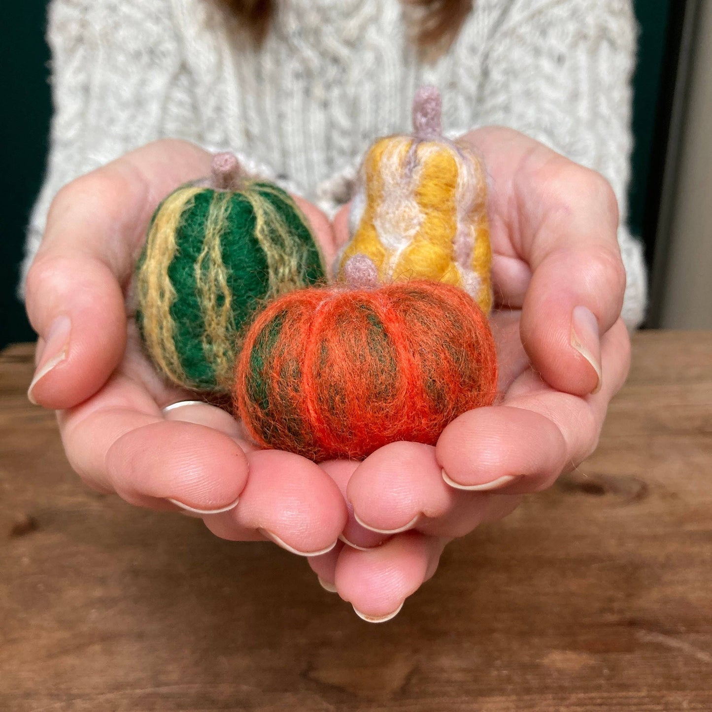 Needle Felting Kit - Pumpkins - Halloween Crafts