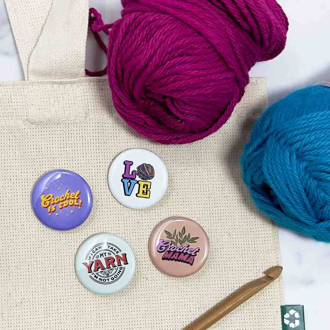 Yarn Lover Pin Badge Set