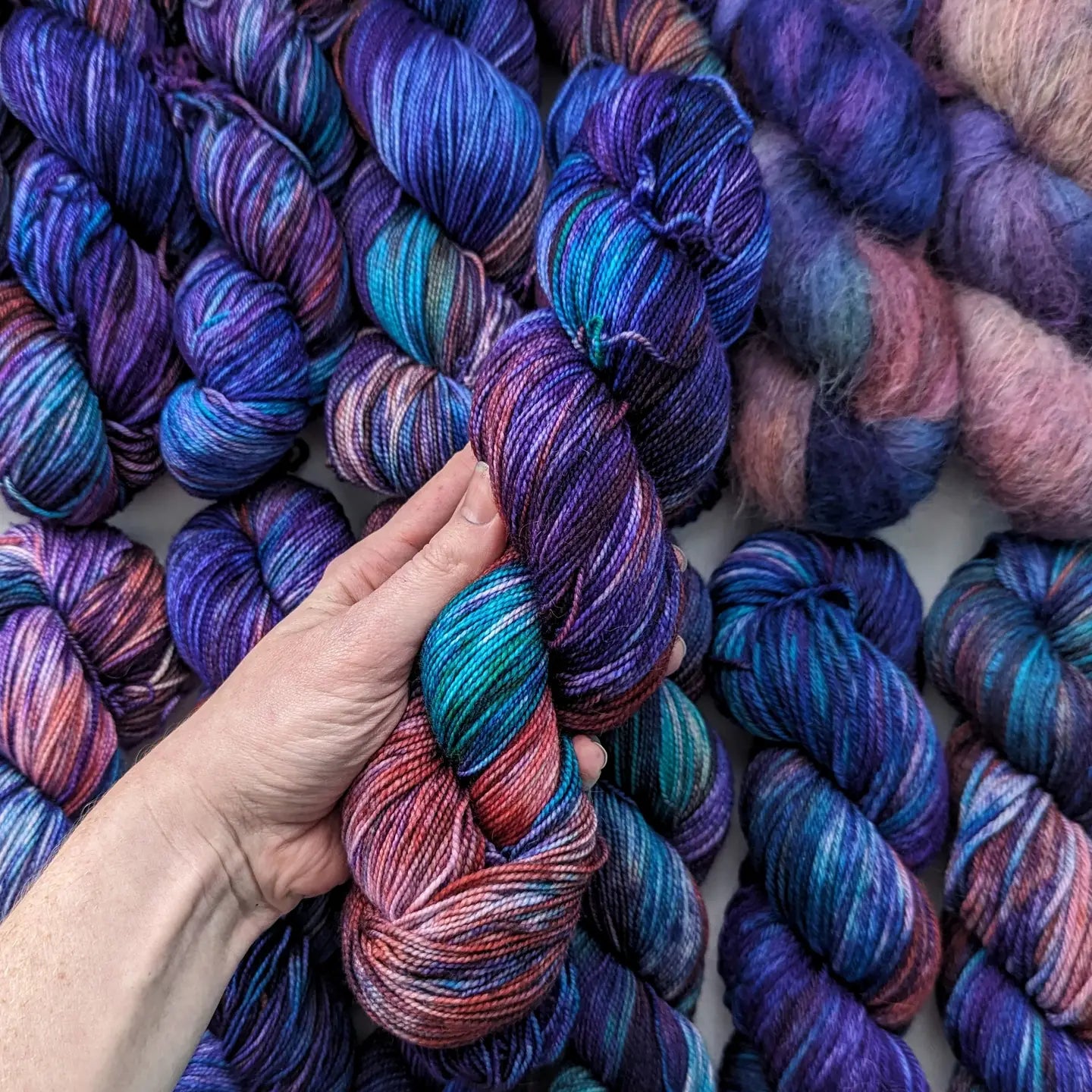 Ginger Needle Glacier Fingering ⟡ California Hand Dye