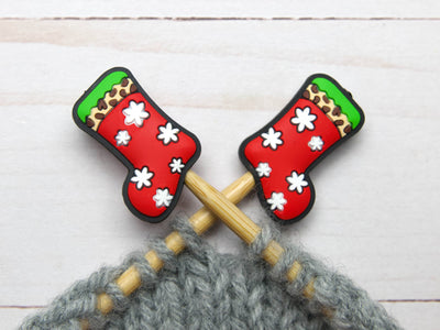 Christmas Stocking | Stitch Stoppers Point Protectors Knit