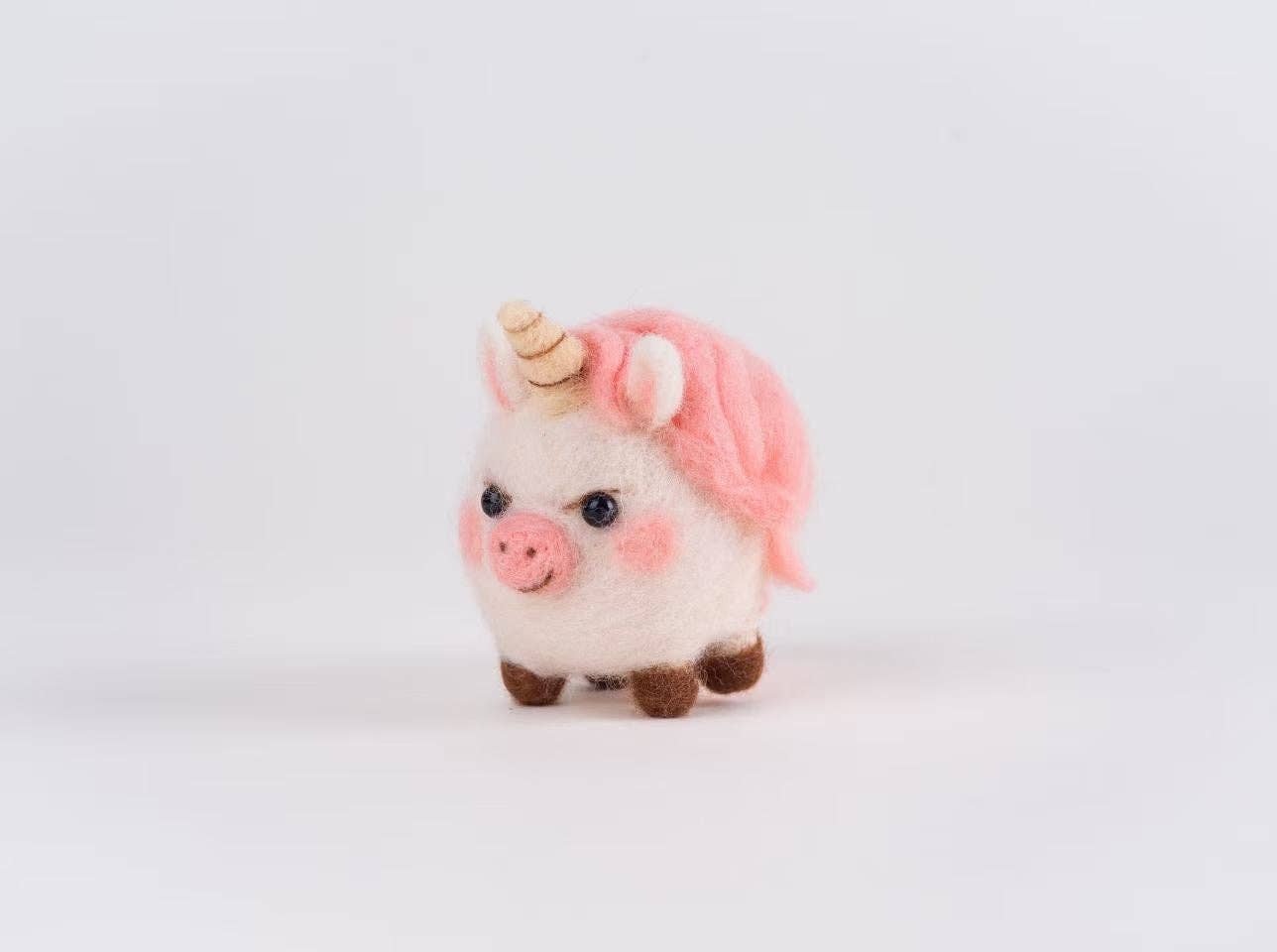 Lola the Piggycorn ✧ Needle Felting Kit