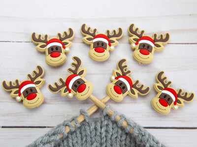 Festive Rudolph | Stitch Stoppers Point Protectors Yarn