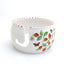 Yarn Bowl with Strawberries, crochet or knitting