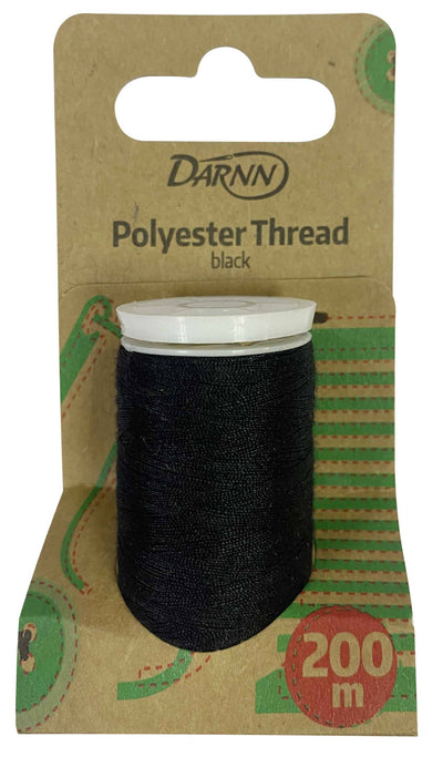 Darnn Polyester Sewing Thread Black, Thread in Black