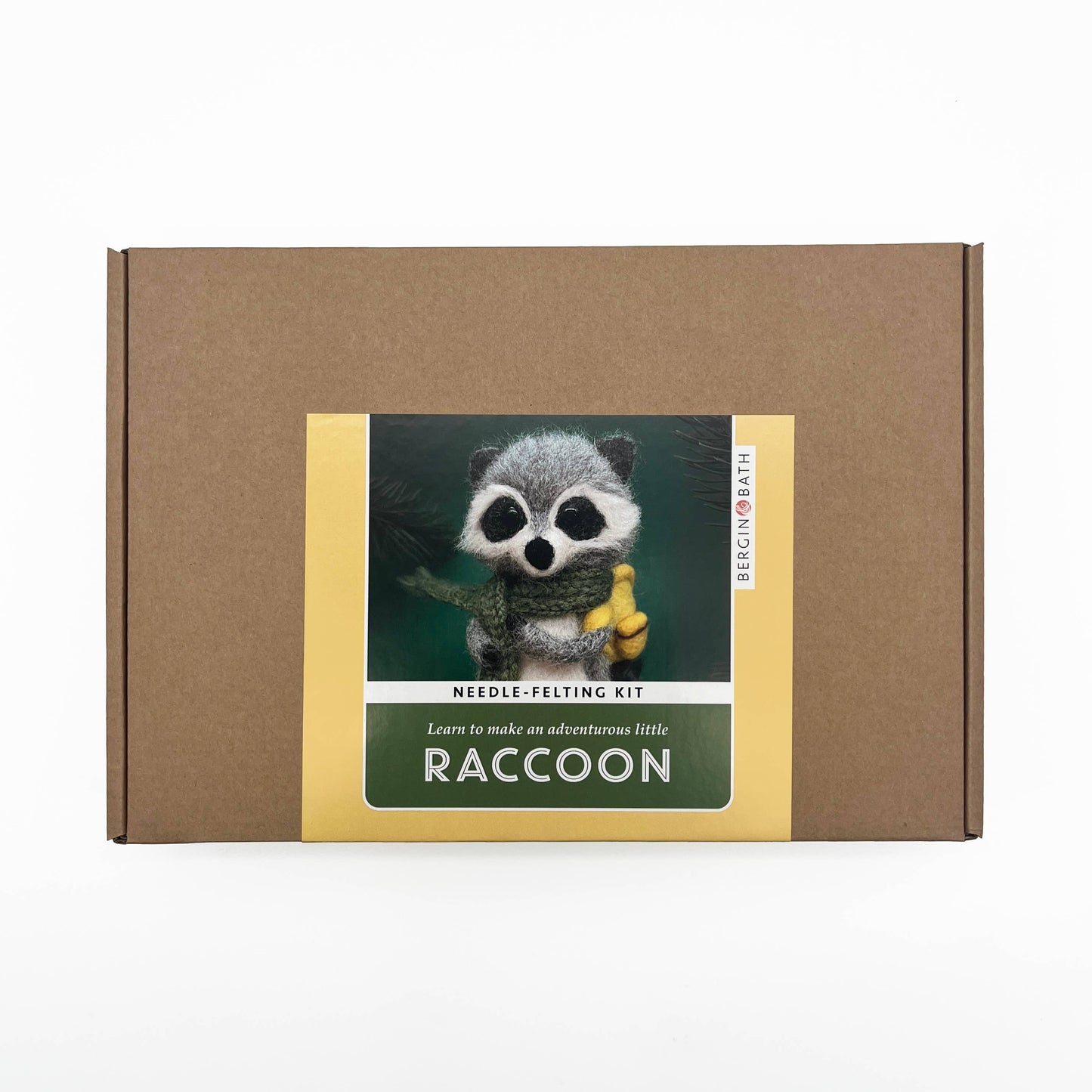 Needle Felting Kit, Raccoon