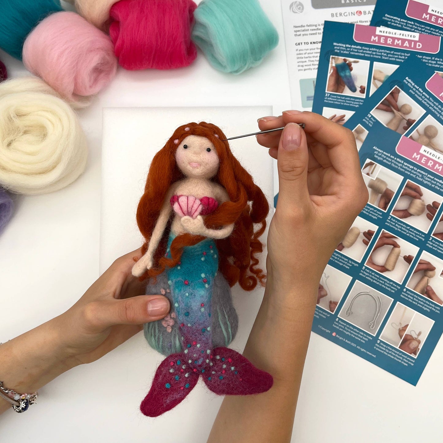 Needle Felting Kit, Mermaid