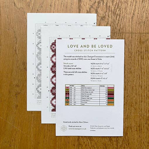 Love and Be Loved Cross-Stitch Kit
