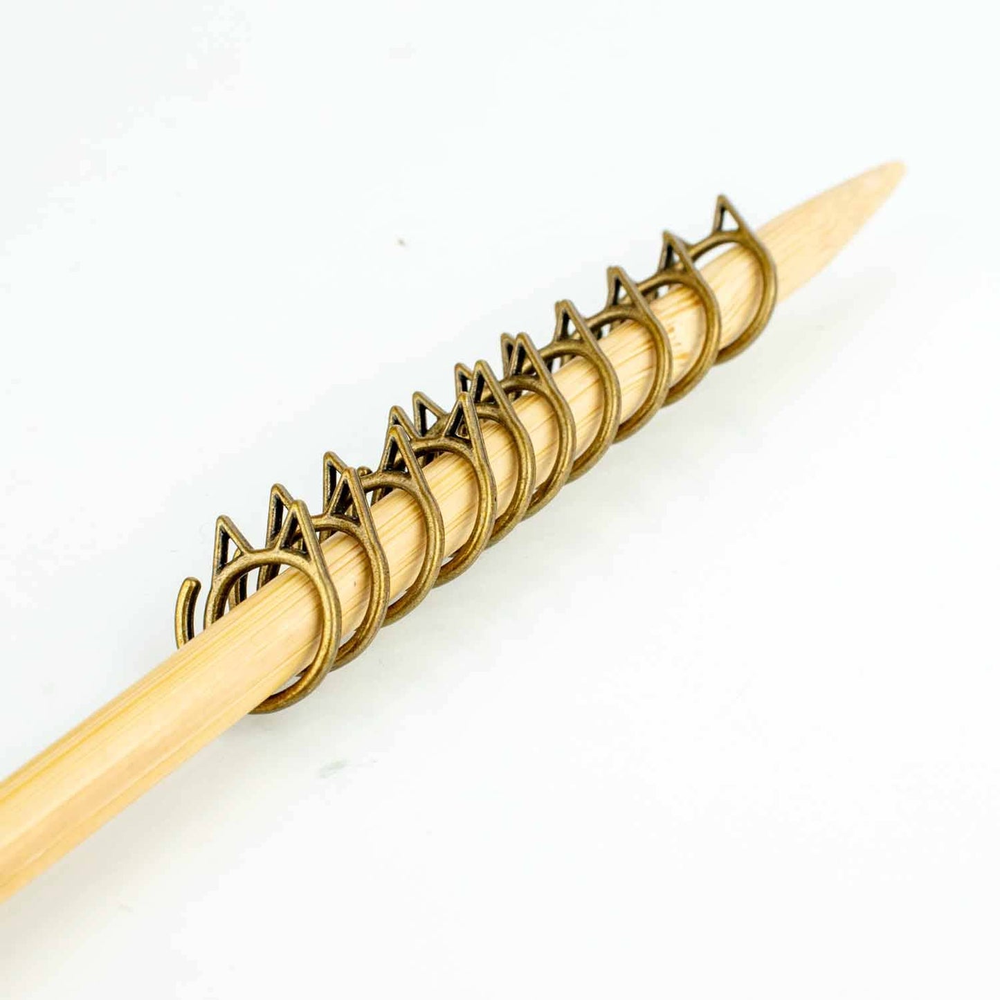Gold Cat Stitch Markers